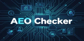 AIPageSEO AEO Visibility Checker showing per-engine AI search scores for ChatGPT, Perplexity, Google AI Overviews and Microsoft Copilot with identified visibility gaps and targeted fix recommendations