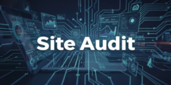AIPageSEO Site Audit tool interface displaying a crawl report with broken internal links, missing title tags, duplicate content warnings and redirect chain errors ranked by SEO impact